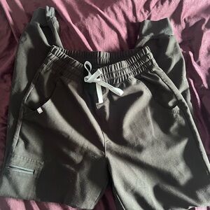Figs Black Zamora High Waisted Joggers